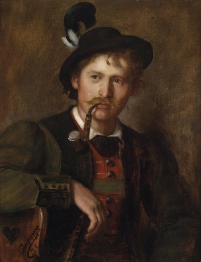 Portrait of a Young Tyrolean by Franz Defregger